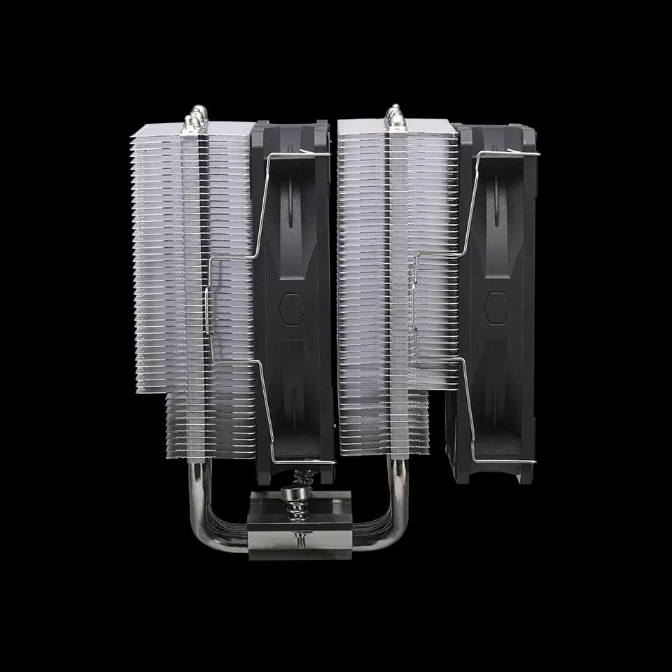 Cooler Master Hyper 620S Dual Tower CPU Air Cooler, ARGB Sync, 120mm PWM Fan, 6 Copper Direct Contact Heat Pipes