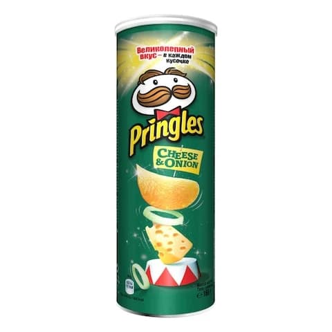 Pringles Chips Potato Cheese And Onion 165 Gram