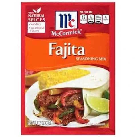 Mccormick Fajitas Seasoning 31 Gram