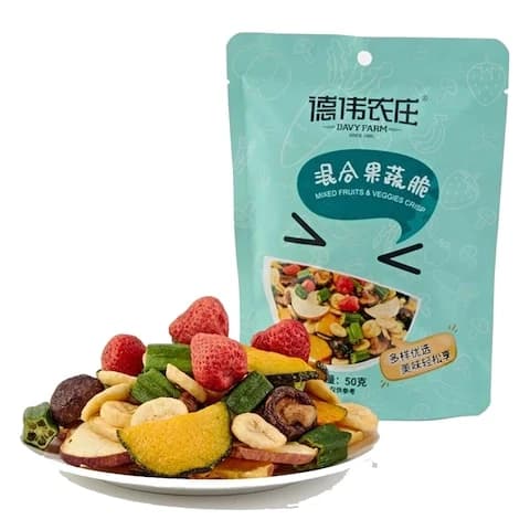 Dewy Farm Mixed Fruit & Vegetable Chips 50 Gram