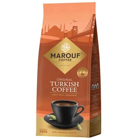 Marouf Coffee Light With Cardamom 250 Gram