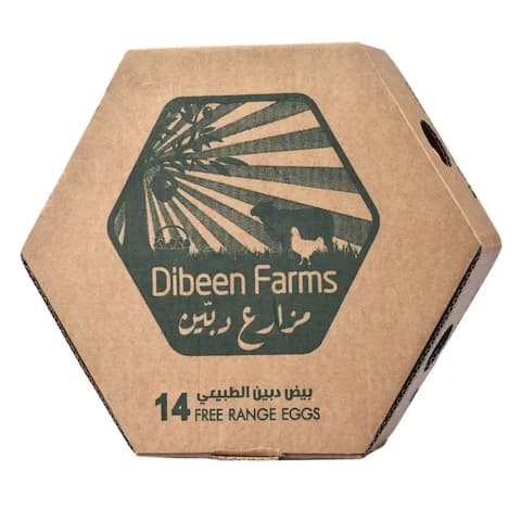 Dibeen Farms Eggs Free Range 14 Pieces