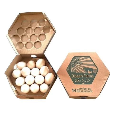 Dibeen Farms Eggs Free Range 14 Pieces