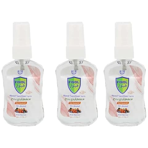 Finol Hand Sanitizer Berry 50 Ml 3 Pieces