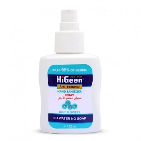 HiGeen Hand Sanitizer Blue Flower 100 Ml