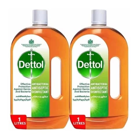 Dettol Antiseptic Liquid 1 Liter 2 Pieces
