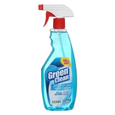 Al Emlaq Glass Cleaner Green Clean Blue 690 Ml