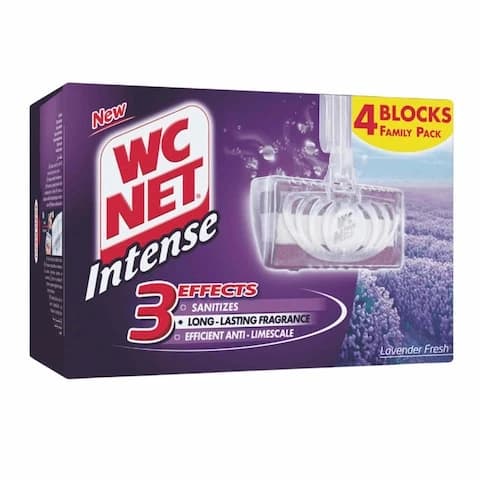 WC Net Intense Perfumed Toilet Lavender Fresh 34 Gram 4 Blocks