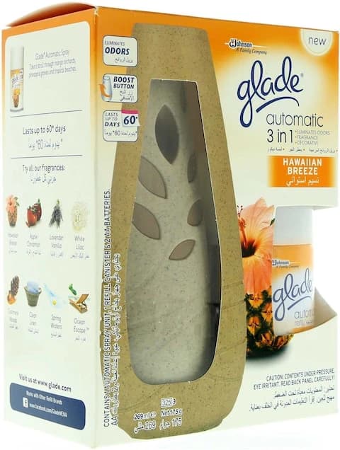 Glade Air Freshener 3 in 1 Hawaiian Breeze 175 Ml