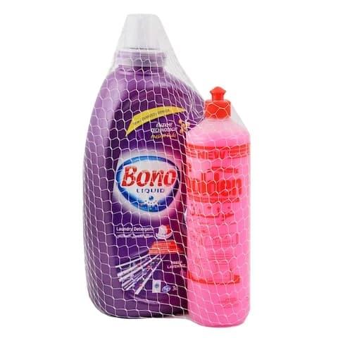 Bono Detergent Liquid Lavender 3 Liter + Golden Dishwashing Liquid