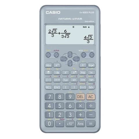 آلة حاسبة كاسيو علمية FX-82ES-2 بـ 252 وظيفة باللون الأزرق