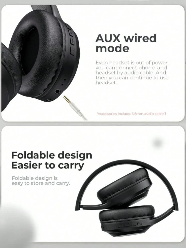 Havit - Headsets - Wireless - H628 BT Over-Ear Wireless Bluetooth Headset