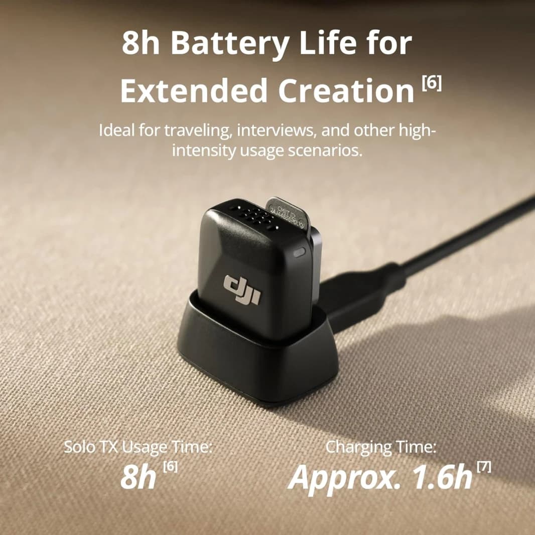 DJI Mic Mini Noise Cancelling Transmitter Wireless Microphone – Black
