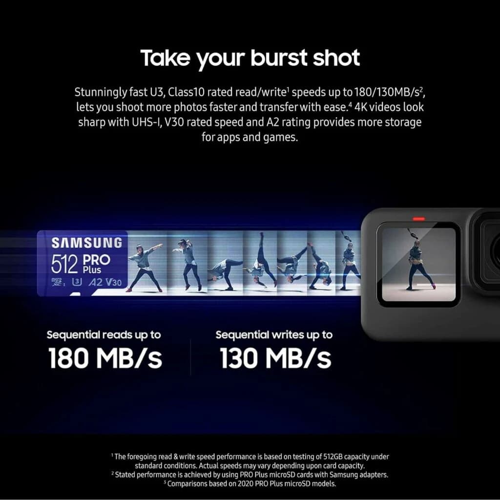 Samsung PRO Plus 256GB Micro SD + Adapter
