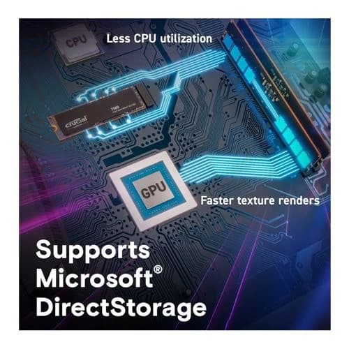 Crucial T500 pro 1TB PCIe Gen4 NVMe M.2 Up to 7300