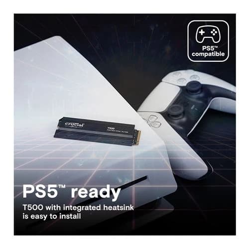 Crucial T500 pro 1TB PCIe Gen4 NVMe M.2 Up to 7300