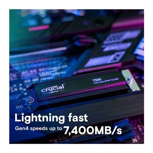 Crucial T500 pro 1TB PCIe Gen4 NVMe M.2 Up to 7300