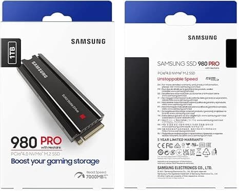 Samsung 990 EVO Plus 1TB PCIe 7150 MB/s Gen 4 NVMe M.2 Internal SSD