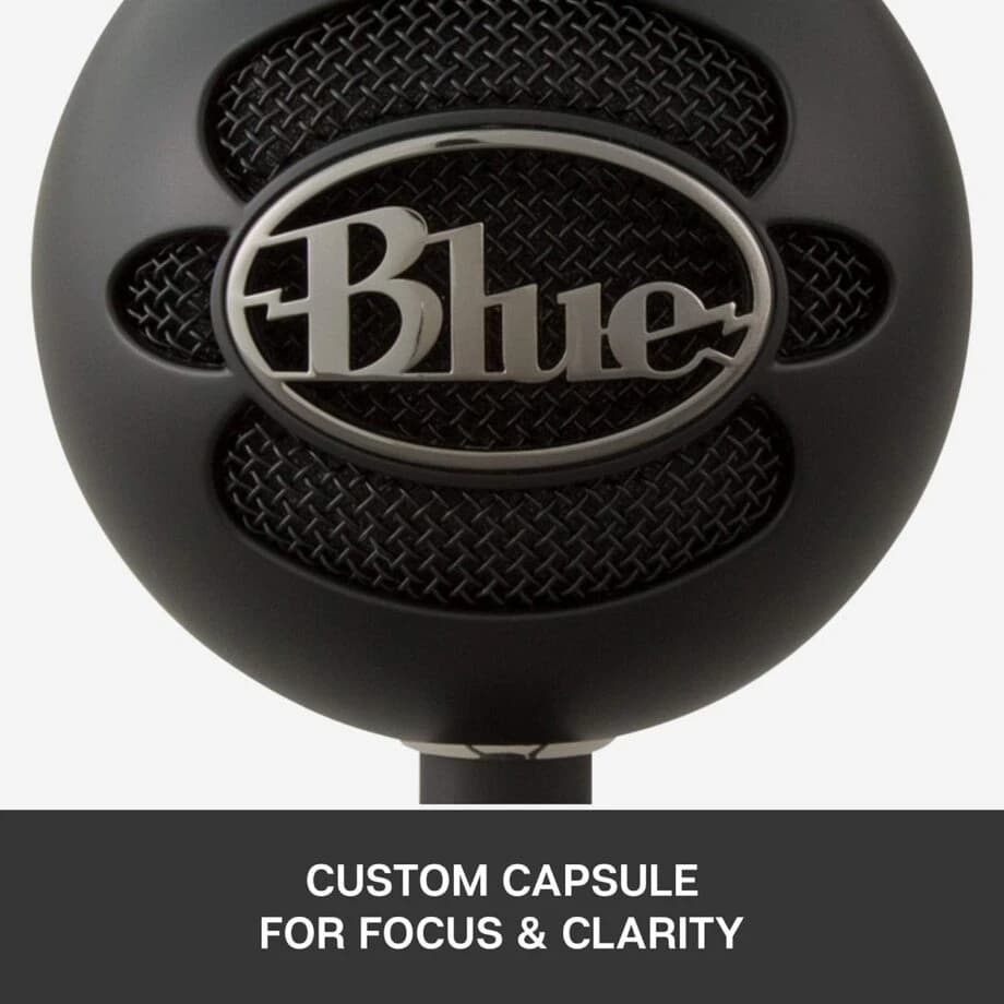 Logitech – Microphones – Blue Snowball iCE USB Microphone – Black