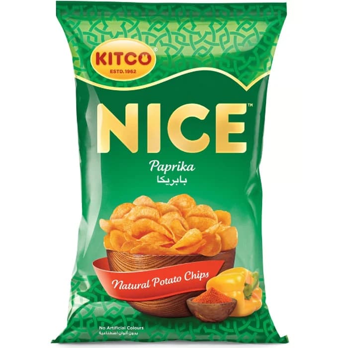 Kitco Nice Paprika Flavored Potato Chips 150g