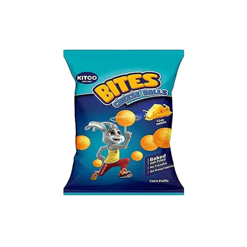 Kitco Bites Cheese Balls Corn Puffs 16g