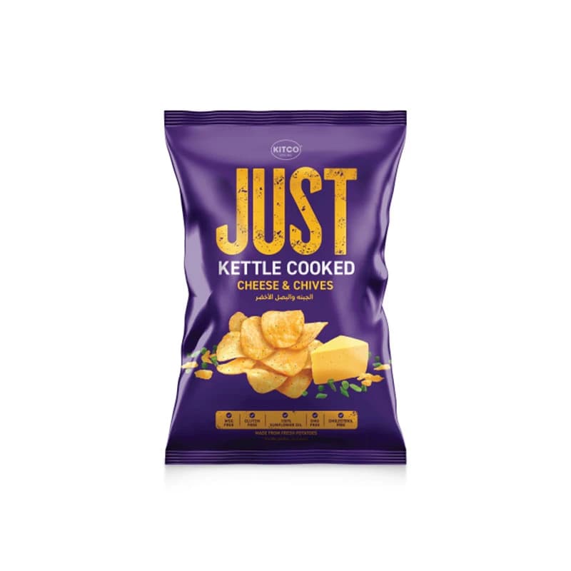 Kitco Just Kettle Cooked Potato Chips Cheese & Chives 40g