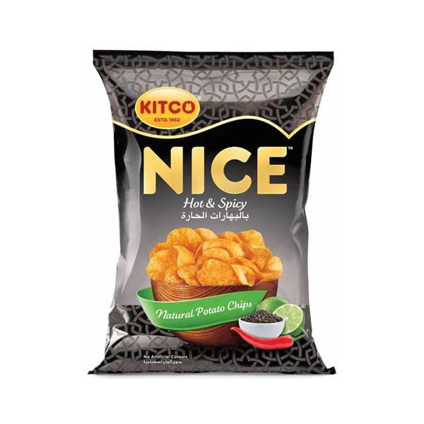 Kitco Nice Hot & Spicy Flavored Potato Chips 40g