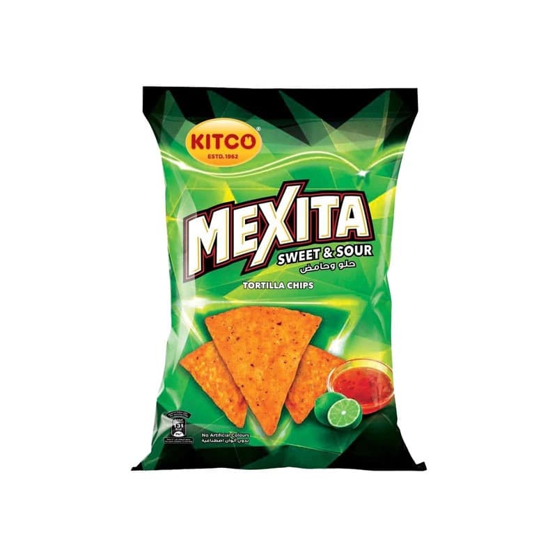 Kitco Mexita Tortilla Chips Sweet & Sour 130g