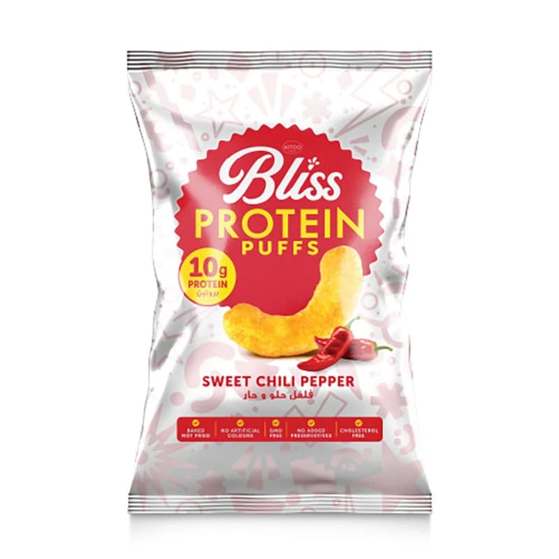 Kitco Bliss Pro Protein Puffs Sweet Chili Pepper 50g