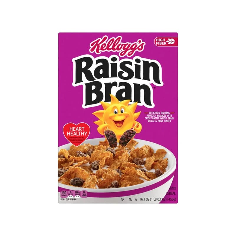 Kellogg's Raisin Bran Breakfast Cereal 456g