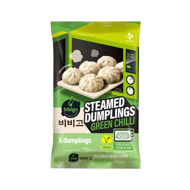 CJ Bibigo Steamed Dumpling Green Chilli 168g