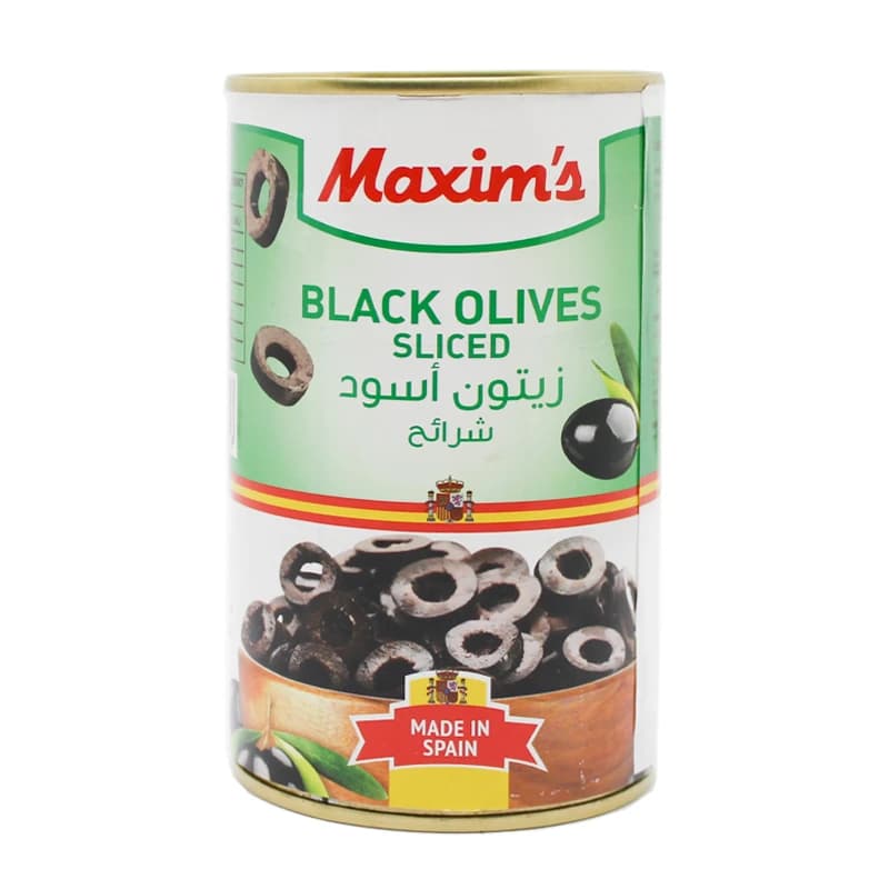 Maxim's Sliced Black Olives, 360g