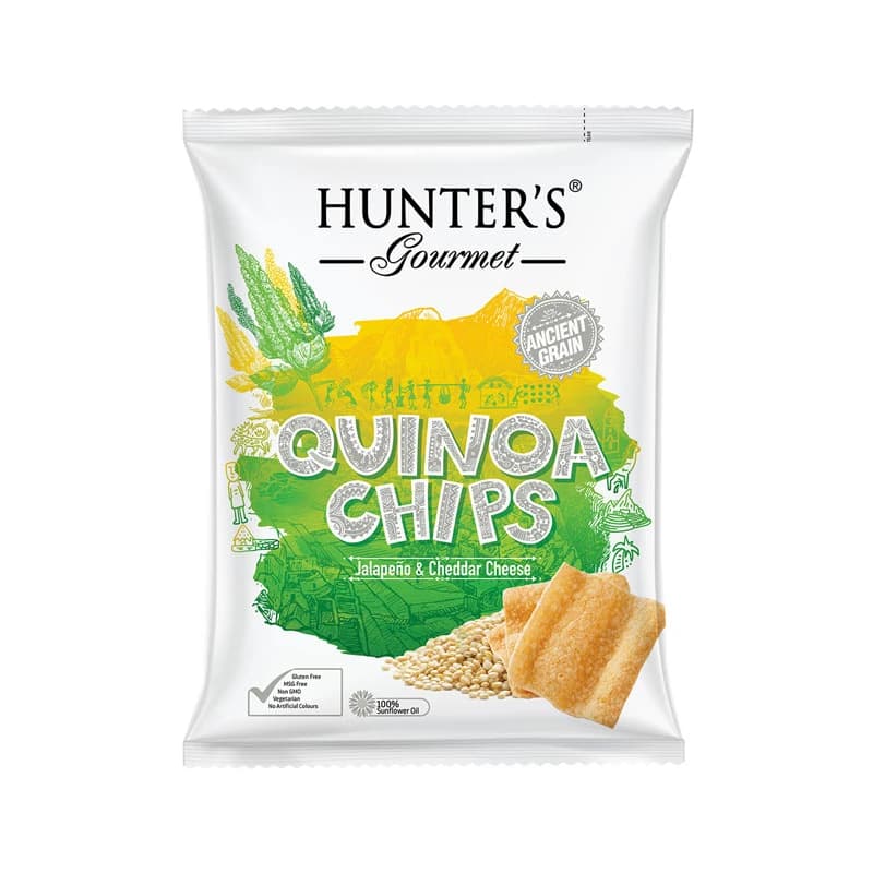 Hunter's Quinoa Chips Jalapeno & Cheddar 75g