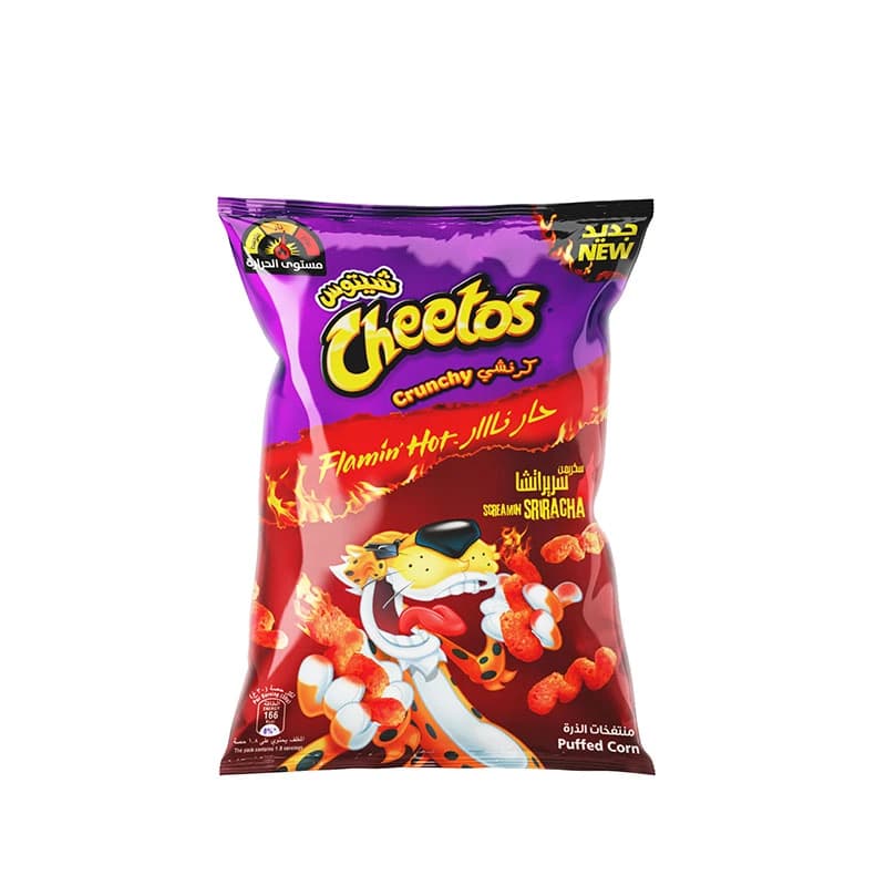Cheetos Crunchy Sriracha Flamin Hot Chips 40g