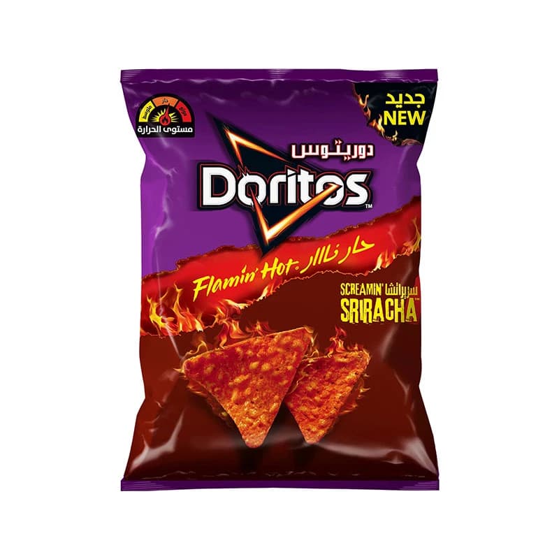 Doritos Sriracha Flamin Hot Tortilla Chips 50g