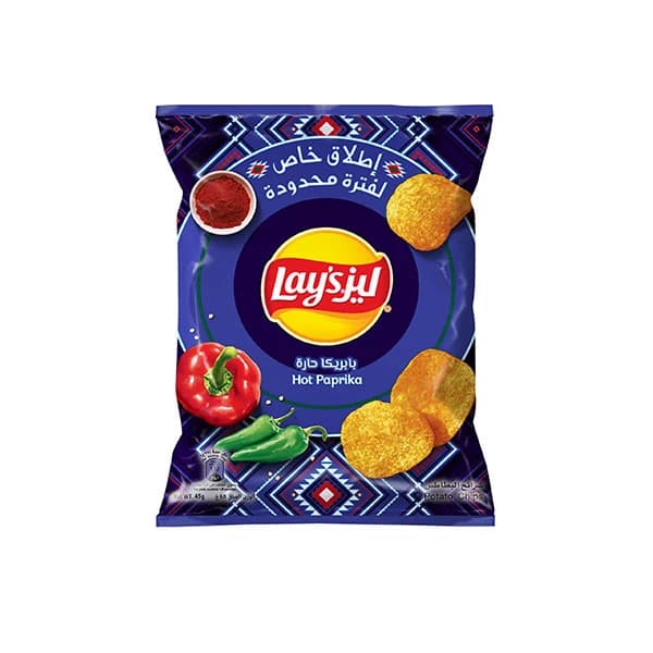 Lay's Hot Paprika Potato Chips 45g