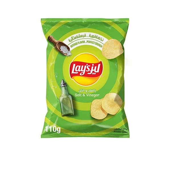 Lay's Salt & Vinegar Potato Chips 110g