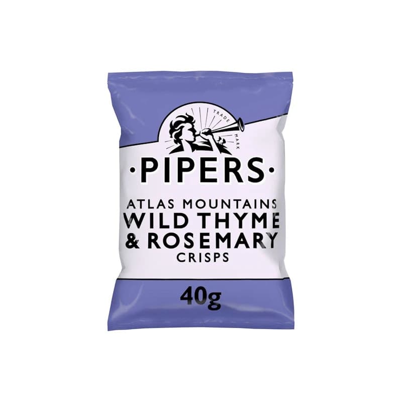 Pipers Atlas Mountains Wild Thyme & Rosemary Crisps 40g