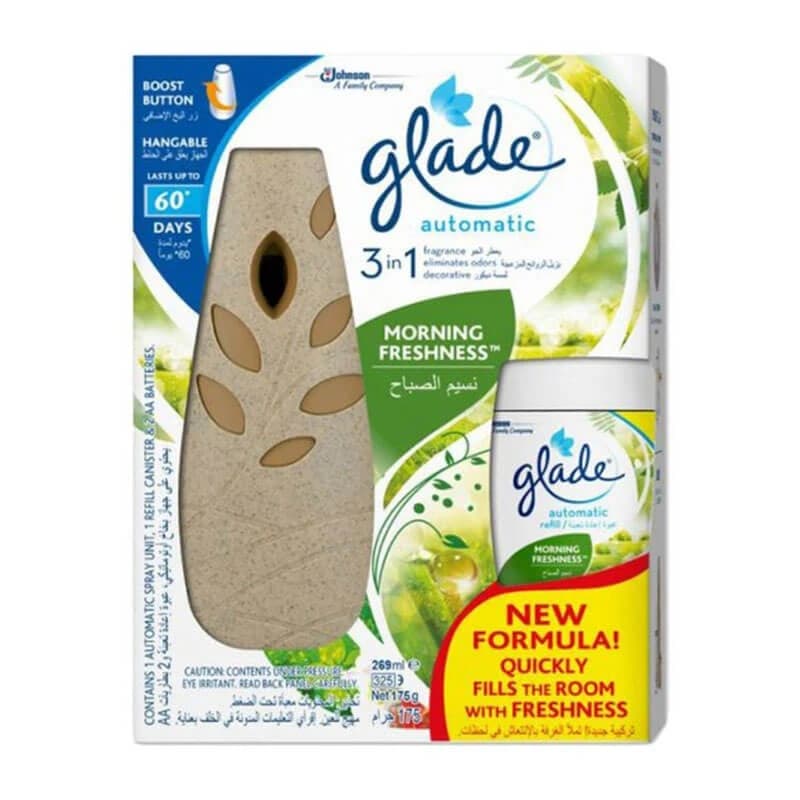 Glade Automatic Spray Air Freshener And Refill Set Brown 175g