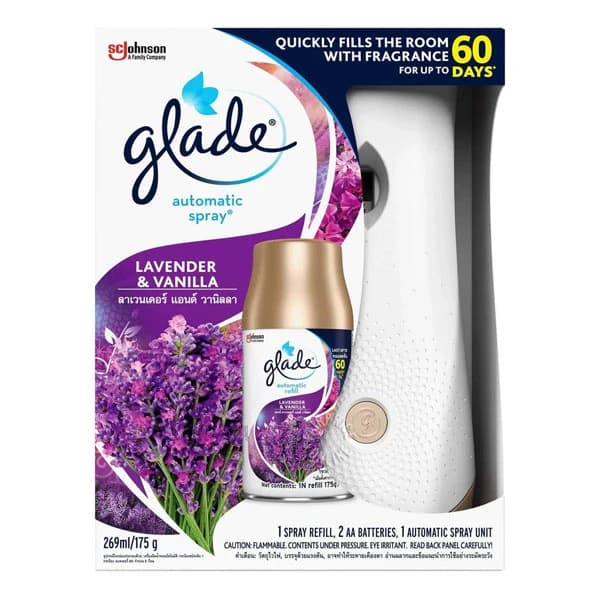 Glade 3 in 1 Automatic Lavender & Vanilla Spray 175g