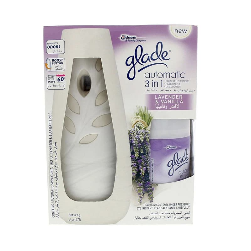 Glade Lavender & Vanilla 3In1 Automatic Spray 175g