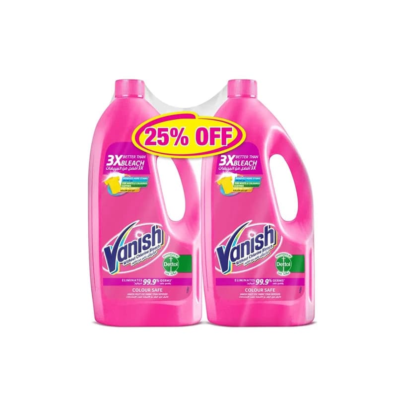 Vanish Liquid Fabric Stain Remover Color Safe 1L x 2 Pieces