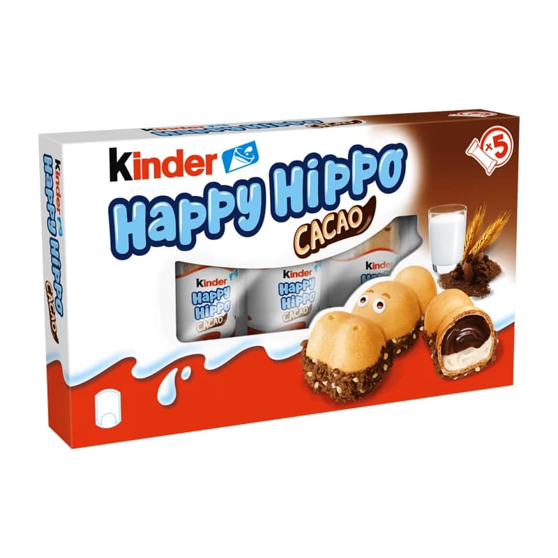 Kinder Happy Hippo Cocoa Biscuits 20.7g x 5pcs