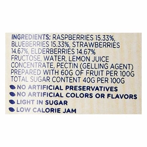 Hero Jam Forest Berry Light 320 Gram