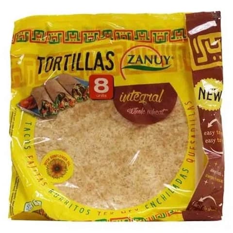 Zanuy Tortilla Whole Wheat 8 Wrap