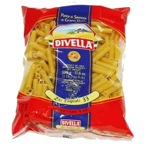 Divella Pasta Ziti Tagliati No.33 500 Gram