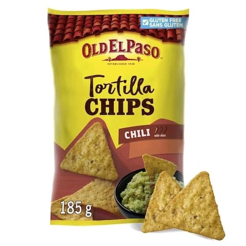 Old El Paso Chilli Tortilla Chips 185 Gram