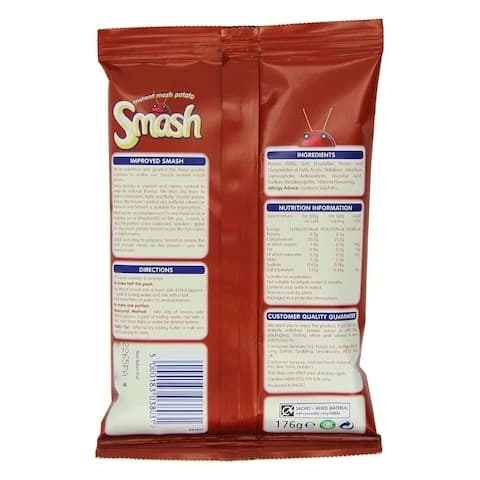 Smash Instant Mash Potato Original 176 Gram
