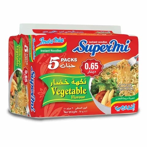 Indomie Instant Noodles Vegetables Flavor 70 Gram 5 Pieces