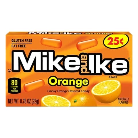Mike and Ike Sweets Chewy Orange 22 Gram